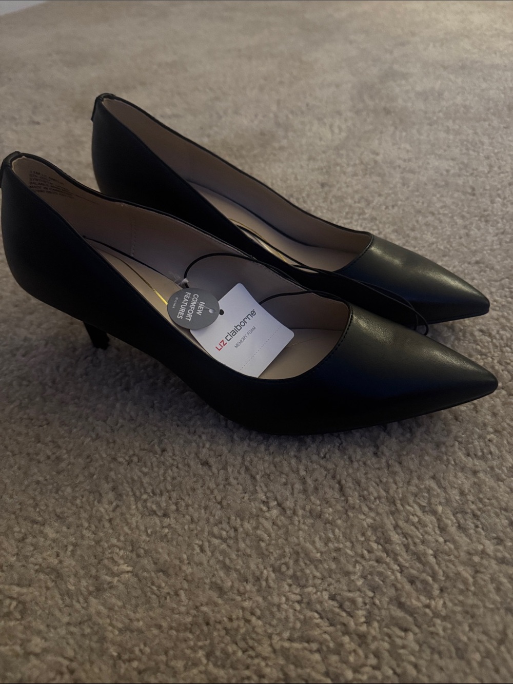Black Heels Womens 11 Liz Claiborne Pumps